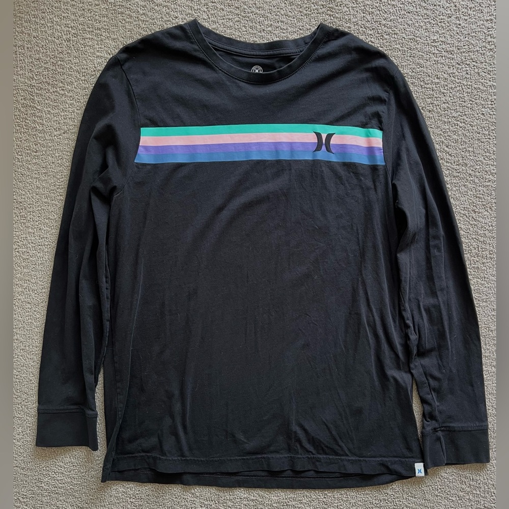 Hurley Men's Black Long Sleeve Shirt